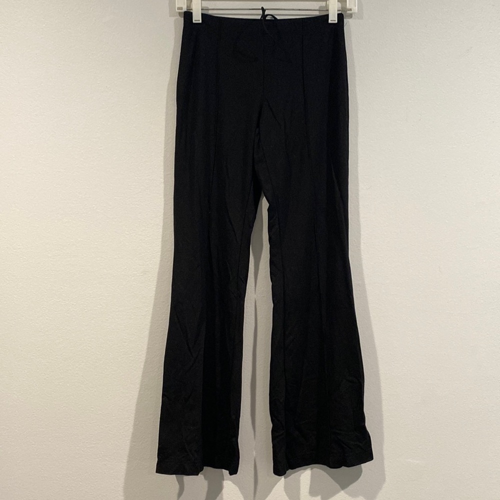 Adika Black Flare Pants with Straps - Size Small